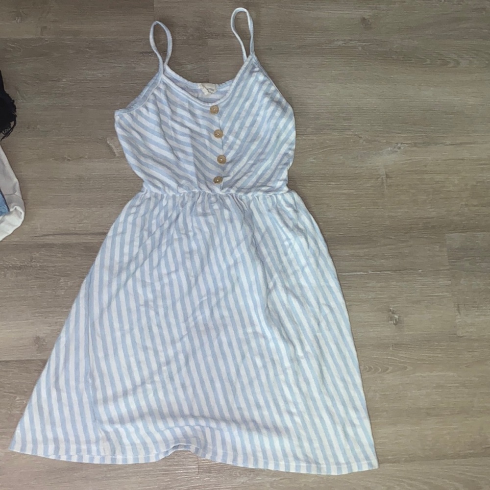 Blue stripped dress